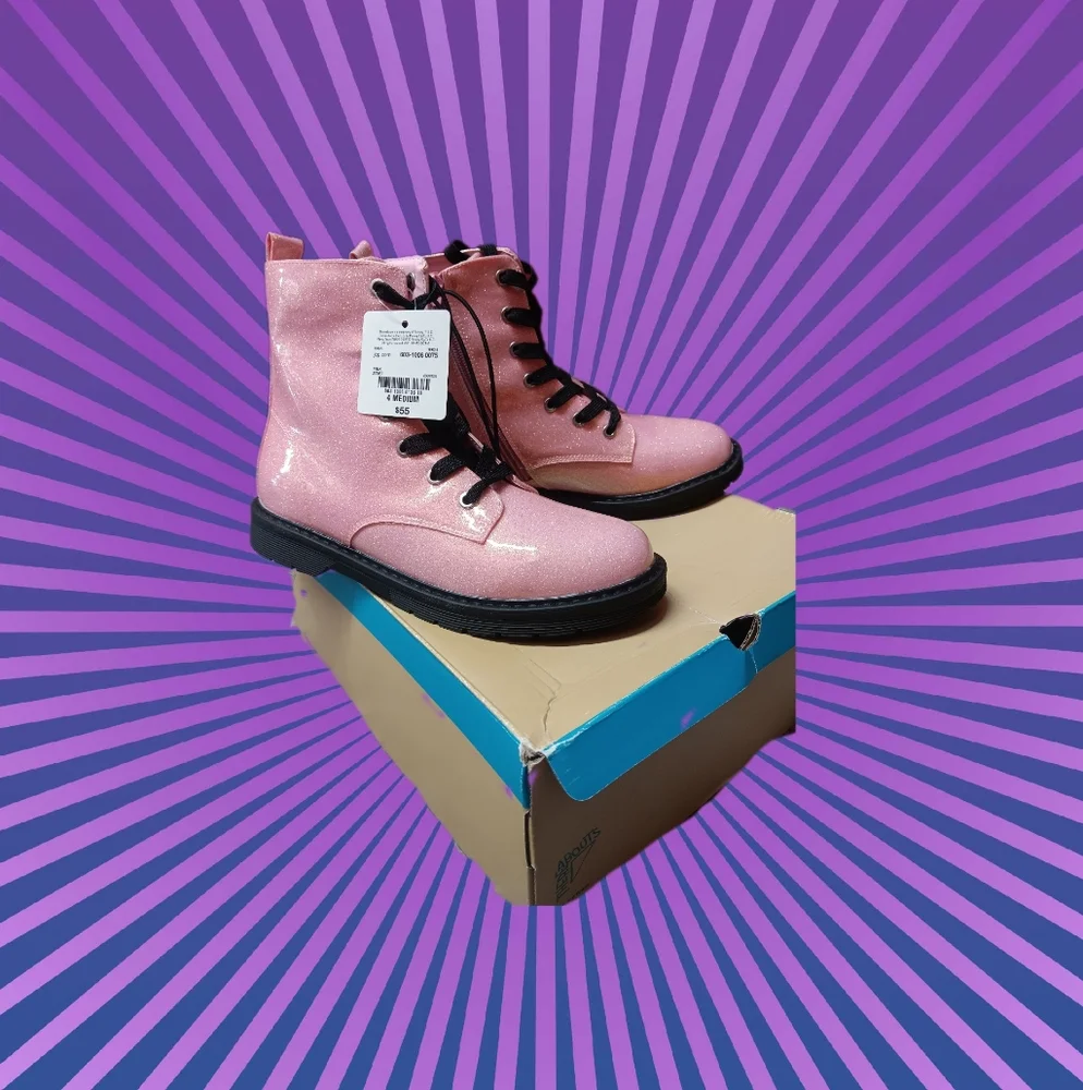 Glitter pink thereabouts girls boots 4